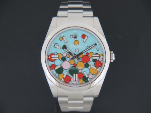 Rolex Oyster Perpetual 41 Turquoise Celebration Dial 124300 NEW