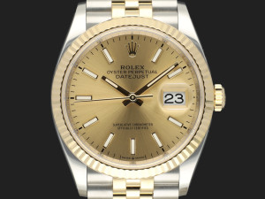Rolex Datejust 36 Gold/Steel Champagne Dial 126233