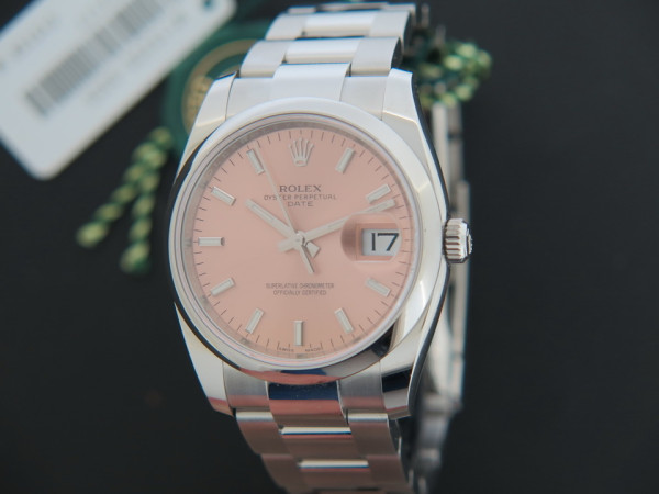 Rolex - Date Pink Dial NEW 115200