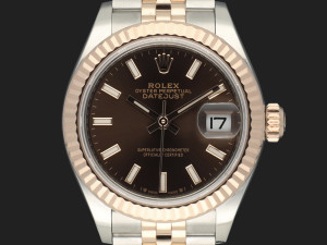 Rolex Lady-Datejust 28mm Everose/Steel Choco Dial 279171