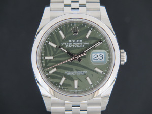 Rolex Datejust 36 Palm Motif Green Dial 126200 NEW 