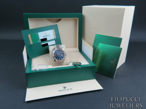 Rolex Datejust 41 Blue Dial 126334 NEW    