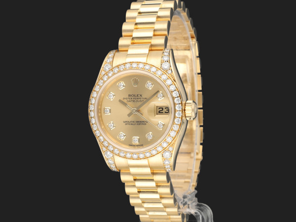 Rolex - Lady-Datejust 26 Yellow Gold Diamond Set 179158