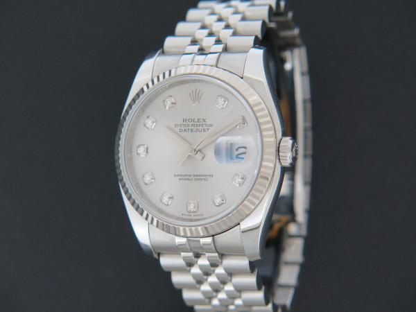 Rolex - Datejust Grey Diamond Dial 116234