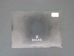 Rolex Oyster Booklet English