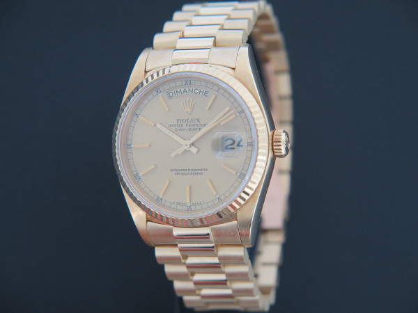 Rolex - Day-Date Yellow Gold Champagne Dial 18038