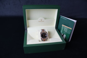 Rolex Datejust 36 Black Diamond Dial Everose/Steel 116231 