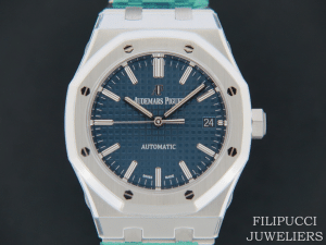 Audemars Piguet Royal Oak 15450ST.OO.1256ST.03 Blue Dial NEW