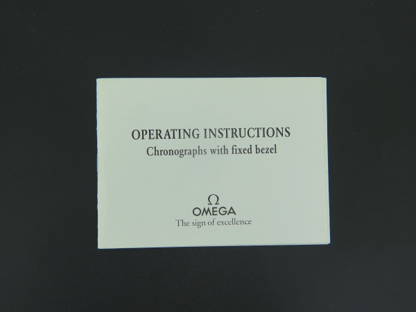 Omega - Operating Instructions Booklet