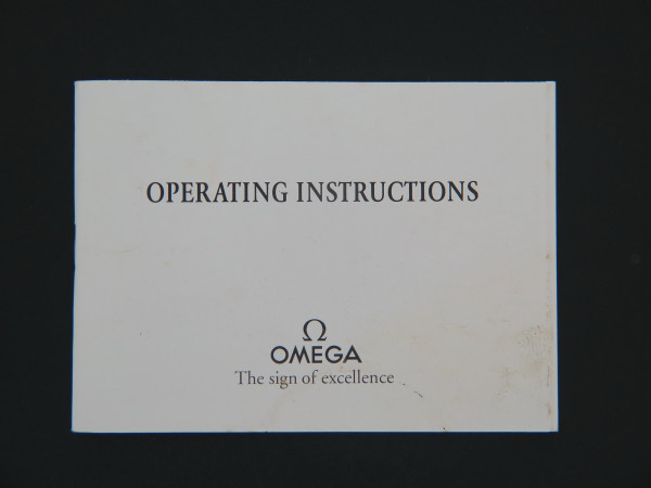 Omega - Operating Instructions Booklet for cal. 1861/1863