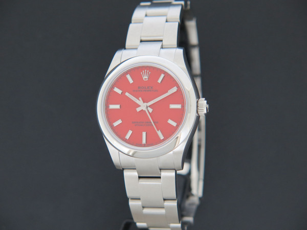 Rolex - Oyster Perpetual 31 Coral Red Dial 277200 NEW