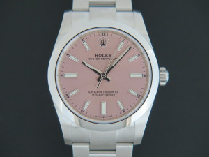 Rolex Oyster Perpetual 34 Pink Dial NEW 124200
