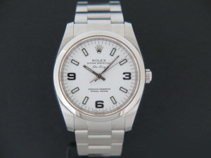 Rolex Air-King 3 6 9 White Dial 114200   