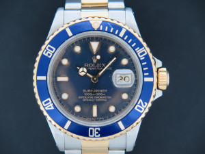 Rolex Submariner Date Gold/Steel Blue Tropical Dial 16803
