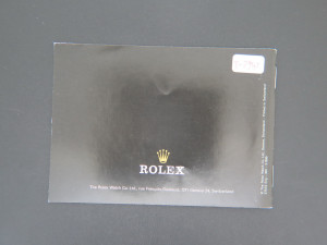 Rolex Oyster Booklet English