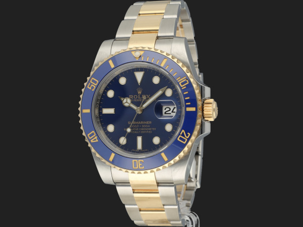 Rolex -  Submariner Date Gold/Steel Blue Dial 116613LB