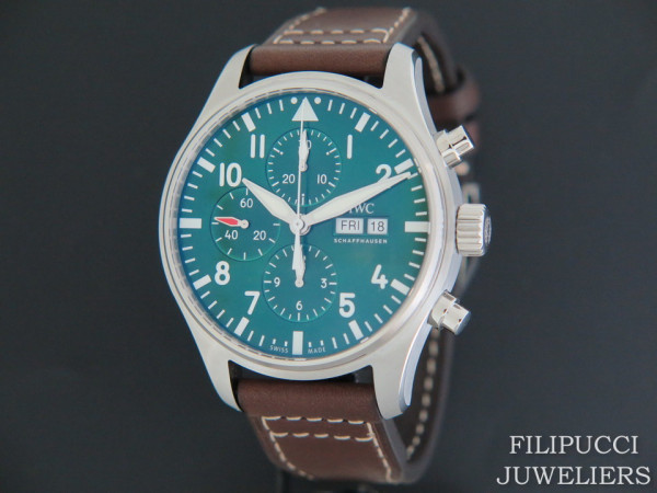 IWC - Pilot's Watch Chronograph  Edition Racing Green Limited Edition NEW 
