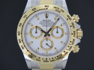Rolex Daytona Gold/Steel  NEW 116503 White Dial