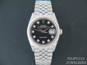 Rolex Datejust 126234 Black Diamond Dial NEW MODEL 