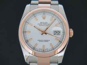 Rolex Datejust Everose/Steel White Dial 116201