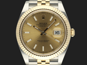 Rolex Datejust 41 Gold/Steel Champagne Dial 126333 NEW