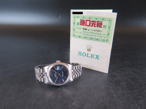 Rolex Datejust Blue Dial 16234