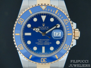 Rolex  Submariner Date Gold/Steel  Blue Dial 116613LB