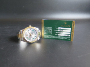 Rolex Datejust II Gold/Steel Wimbledon Dial 116333