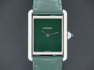 Cartier Tank Must Large Green Dial WSTA0056 NEW