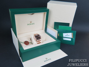 Rolex Day-Date Everose Chocolate Dial 118235