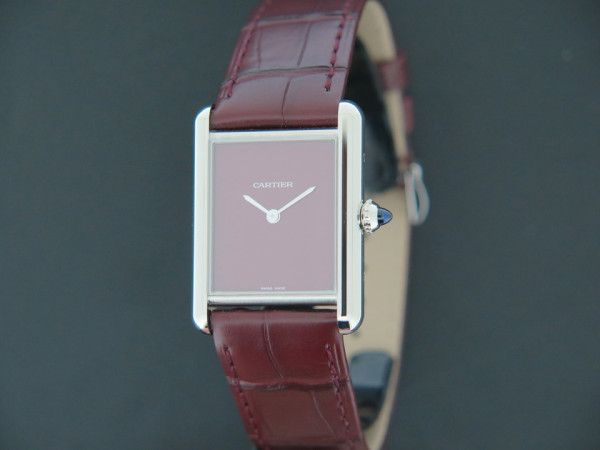 Cartier - Tank Must Large Burgundy Dial WSTA0054 NEW