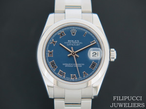 Rolex Datejust Blue Roman Dial 178240