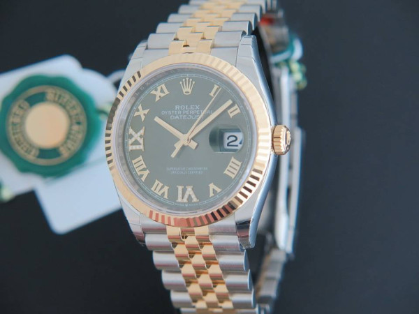 Rolex - Datejust NEW 126233 Green Diamond dial
