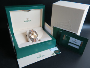 Rolex Datejust 41 Gold/Steel Champagne Diamond Dial 126333