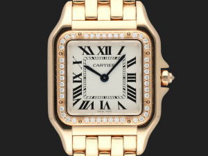 Cartier Panthere MM Rose Gold Diamond Bezel WJPN0009