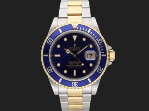 Rolex Submariner Date Gold/Steel 16613 Purple Dial