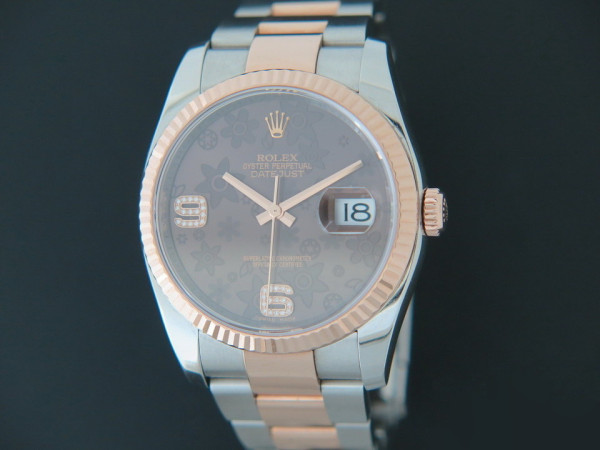Rolex - Datejust Everosegold/Steel Choco Diamond Dial 116231   